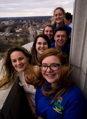 Youth Ambassadors on the dome
